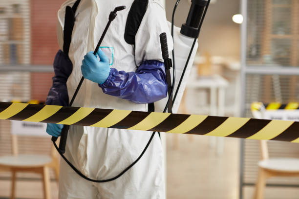 Professional Biohazard Cleanup technician working in Crockett, TX